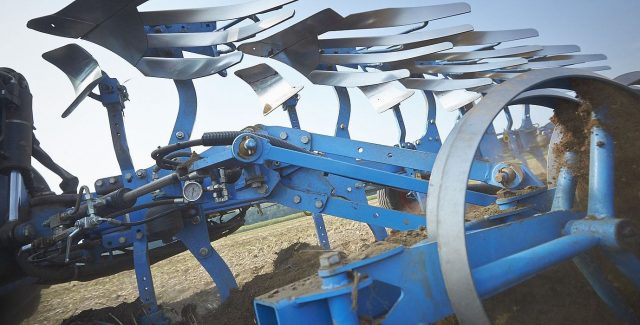 Lemken Juwel plough sold and serviced at Hanlon Ag Centre in Lethbridge, Alberta. Reversible plough with turn control.
