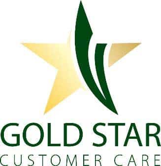 Fendt Gold Star Customer Care logo featuring a gold star and green stylized design representing premium tractor warranty and service program