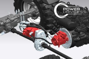 Weidemann Power Drive 255 hydrostatic transmission for T7042 telehandler — high-performance drive system for heavy-duty farm loaders