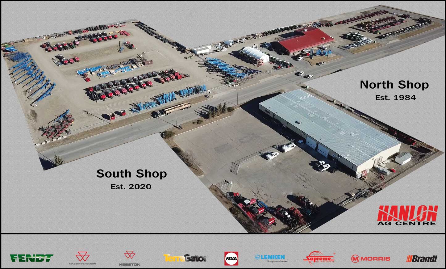 Hanlon Ag Centre aerial photo