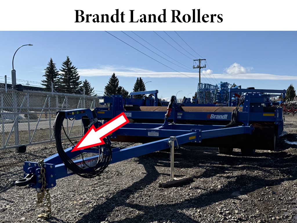 brandt land roller location of serial number