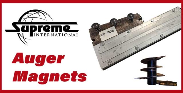 Auger magnets for supreme mixers.