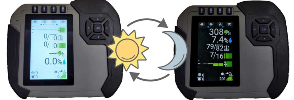 day and night example Ag-CoPilot™Monitor