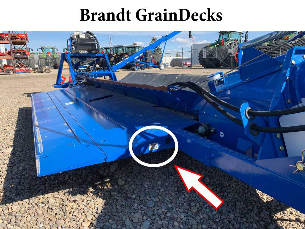 serial number location for brandt grain decks