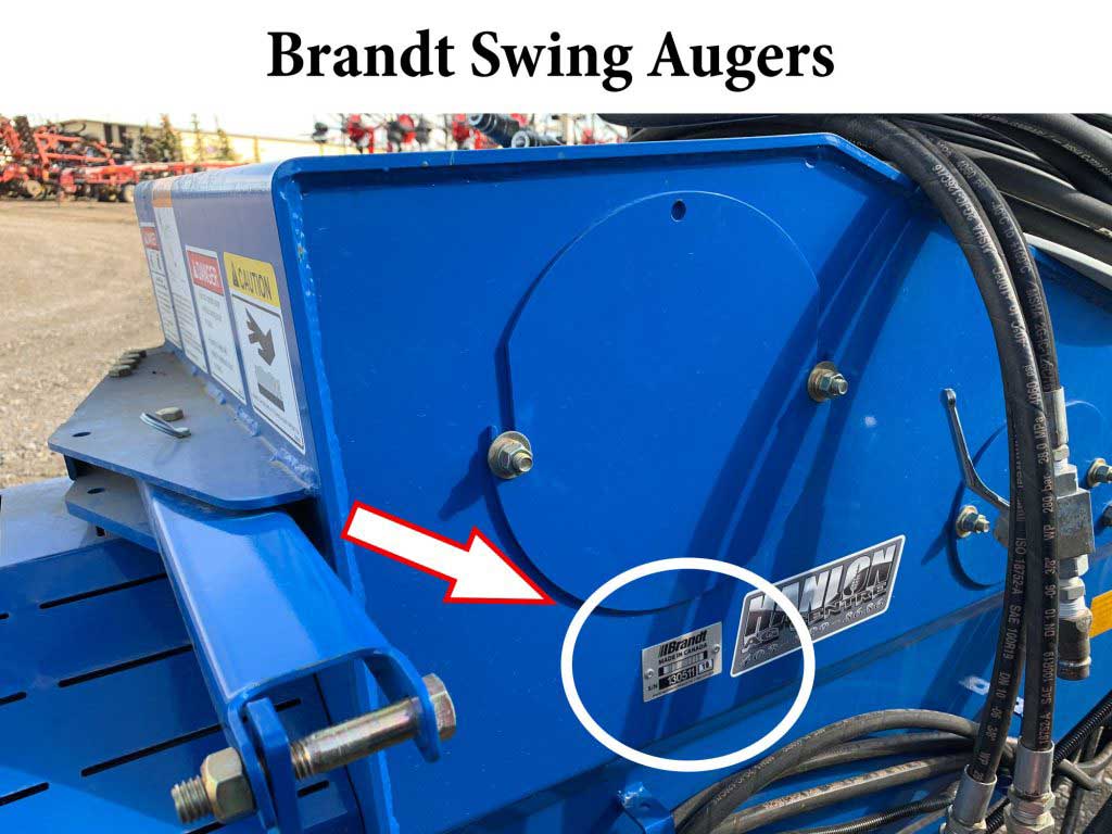 serial number location for brandt swing augers
