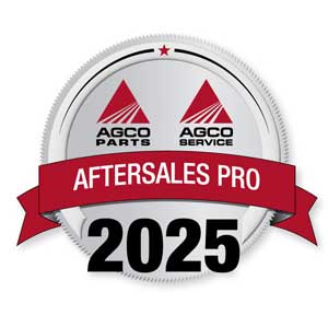 2025 AGCO pro parts and service award Hanlon Ag