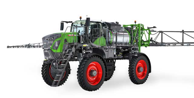 Fendt Rogator 937 self-propelled sprayer with high-clearance frame and adjustable boom, designed for precision crop application and all-season versatility.