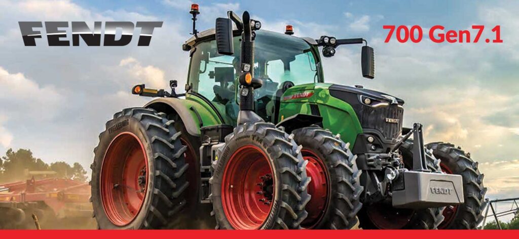 Fendt 700 Vario Gen7.1 tractor with DynamicPerformance and VarioDrive CVT, delivering 200–300 horsepower efficiency for Canadian farms, available at Hanlon Ag Centre in Lethbridge, Alberta.