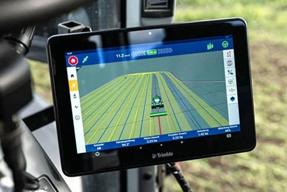 PTx Trimble guidance display.